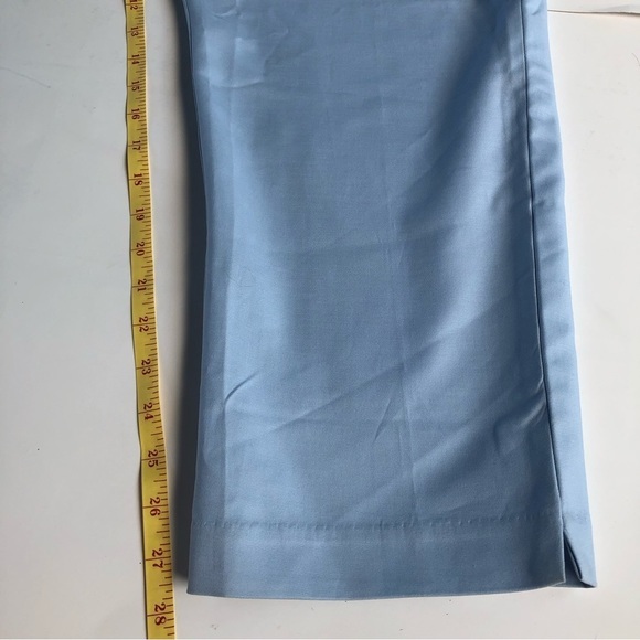 Core Life Pants Light Blue Size 14W Cropped Cotton Slash Pockets‎ New - Picture 11 of 11